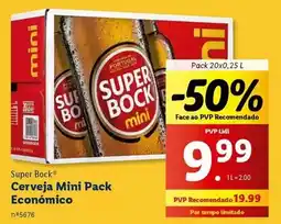 Lidl Super bock - cerveja mini pack econômico promoção
