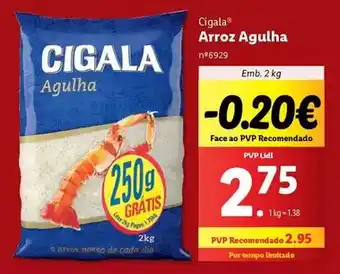 Lidl Cigala - arroz agulha promoção
