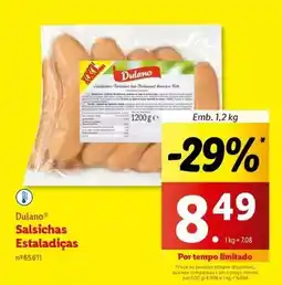 Lidl Dulano - salsichas estaladicas promoção