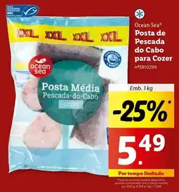 Lidl Ocean sea - posta de pescada do cabo para cozer promoção