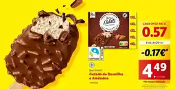 Lidl Gelado de baunilha o amendoa promoção