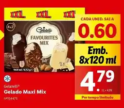 Lidl Gelatelli - gelado maxi mix promoção