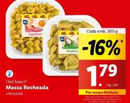 Lidl Chef select - massa recheada promoção