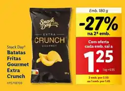 Lidl Snack day - batatas fritas gourmet extra crunch promoção