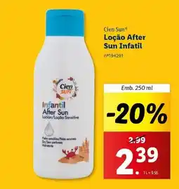 Lidl Cien - loção after sun infatil promoção