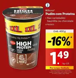 Lidl Milbona - pudim com proteina promoção