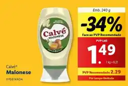 Lidl Calvé - maionese promoção