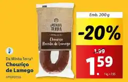 Lidl Terra nostra - chourico de lamego promoção