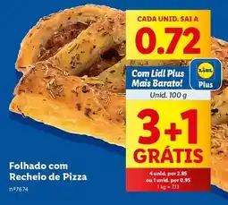 Lidl A+ - folhado com recheio de pizza promoção