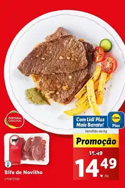 Lidl Portugal - bife de novilho promoção
