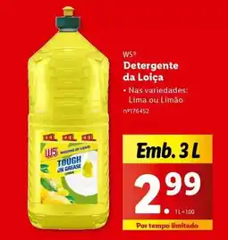 Lidl W5 - detergente da loiça promoção