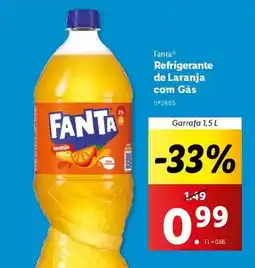 Lidl Fanta - refrigerante de laranja com gas promoção