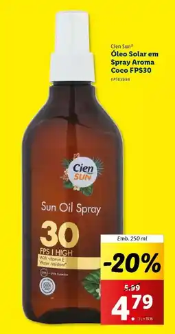 Lidl Cien - oleo de spray promoção
