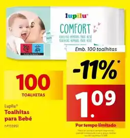 Lidl Lupilu - toalhitas para bebe promoção