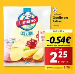 Lidl Limiano - queijo em fatias promoção