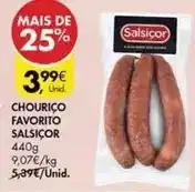 Pingo Doce Chourico favorito promoção