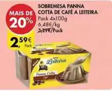 Pingo Doce A+ - sobremesa panna cotta de cafe a leiteira promoção