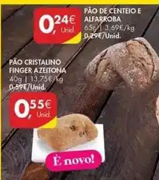 Pingo Doce Pão cristalino finger azeitona promoção