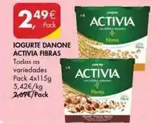 Pingo Doce Danone - iogurte activia fibras promoção