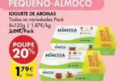 Pingo Doce Mimosa - iogurte de aromas promoção