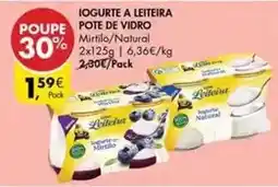 Pingo Doce A+ - iogurte a leiteira pote de vidro promoção