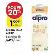 Pingo Doce Alpro - bebida soja promoção