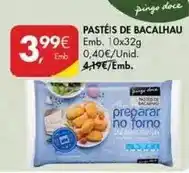 Pingo Doce Pingo doce - pasteis de bacalhau promoção