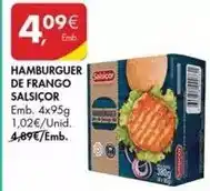 Pingo Doce Hamburguer de frango promoção