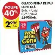 Pingo Doce Olá - gelado perna de pau cone ola promoção