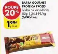 Pingo Doce Prozis - barra gourmet proteica promoção