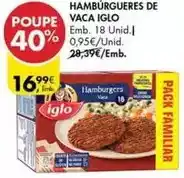 Pingo Doce Iglo - hamburgues de vaca promoção