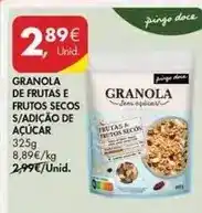 Pingo Doce Pingo doce - granola de frutas e frutos secos s/adicao de açúcar promoção