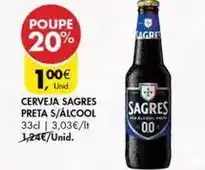 Pingo Doce Sagres - cerveja promoção