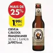 Pingo Doce Franziskaner - cerveja c/alcool promoção