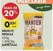 Pingo Doce Pingo doce - milho p/pipocas promoção