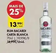 Pingo Doce Bacardi - rum carta blanca promoção