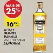 Pingo Doce Bushmills - whisky promoção