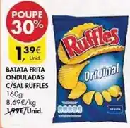 Pingo Doce Ruffles - batata frita onduladas c/sal promoção