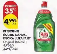 Pingo Doce Fairy - detergente líquido manual p/loica ultra promoção