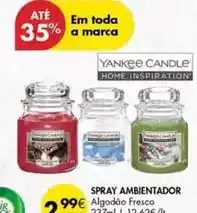 Pingo Doce Yankee candle - spray ambientador promoção
