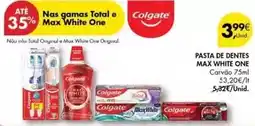 Pingo Doce Colgate - pasta de dentes max white one promoção