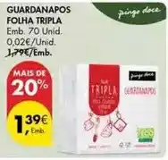 Pingo Doce Pingo doce - guardanapos folha promoção
