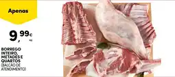 Continente Borrego inteiro, metades e quartos promoção