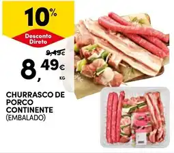 Continente Churrasco de porco continente promoção
