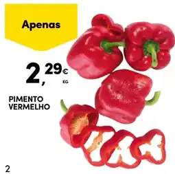 Continente Pimento vermelho promoção