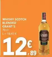E.Leclerc Grant's - whisky scotch blended promoção