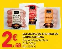 E.Leclerc Salsicha de churrasco promoção