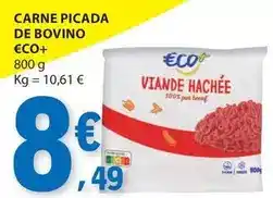 E.Leclerc Eco+ - carne picada de bovino promoção