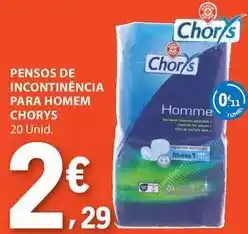 E.Leclerc Pensos de incontinencia para homem promoção