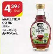 Pingo Doce Go bio - maple syrup promoção